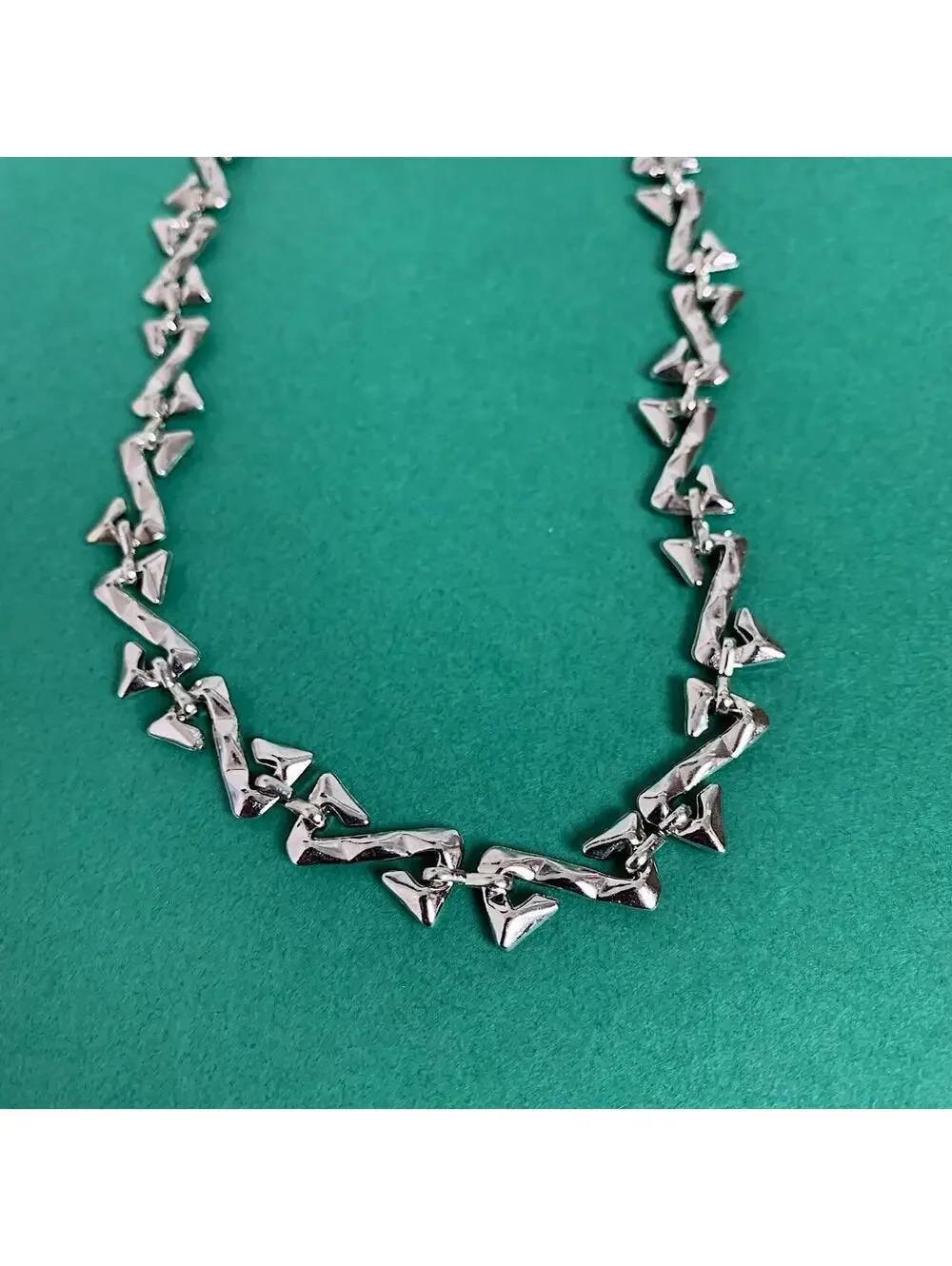 Vintage y2k style cyberpunk opium skater style pendant necklace chain.